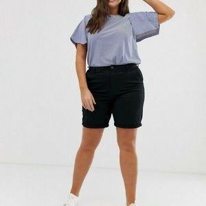 ASOS DESIGN Curve city short Black Size 18